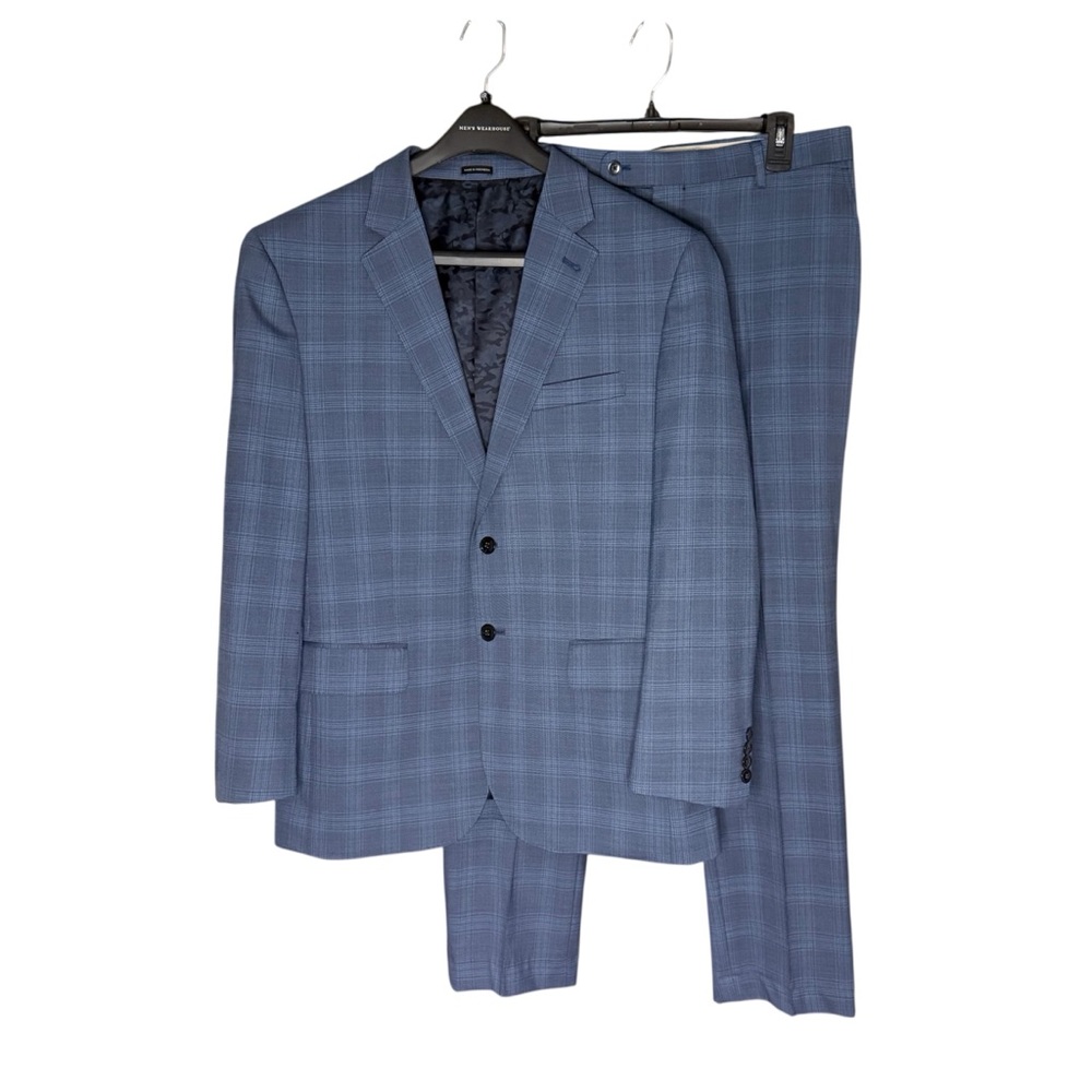 Joseph Abboud Classic Blue Checkered Suit